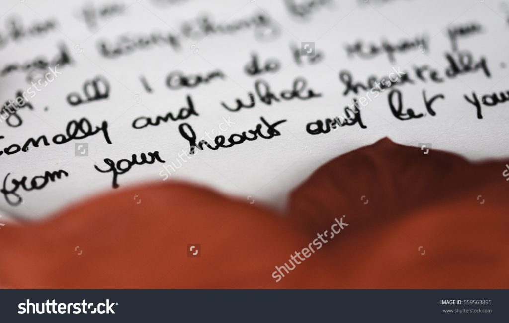 Surat Cinta untuk Pacar - Tulisan Tangan